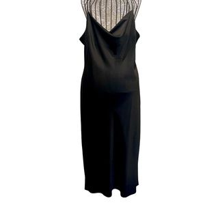 Express Satin Cowl Neck Midi Slip Dress